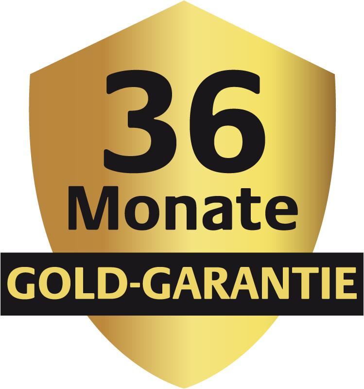36 Monate Goldgarantie